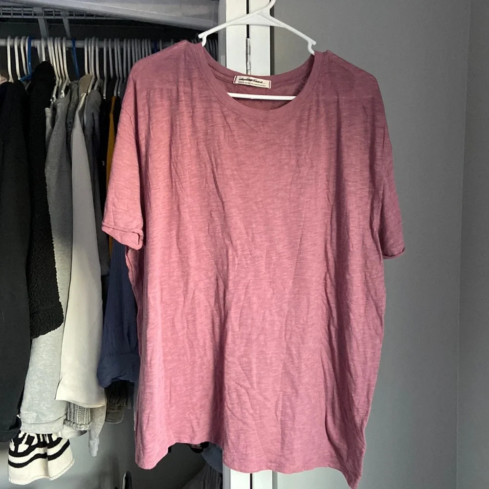 Free People We The Free Pink T-Shirt, NWOT